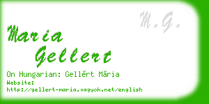 maria gellert business card